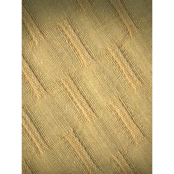 Vtg Morgan-Jones Bedspread Coverlet Full Goldenrod Yellow Lightweight Farmhouse - Picture 3 of 11